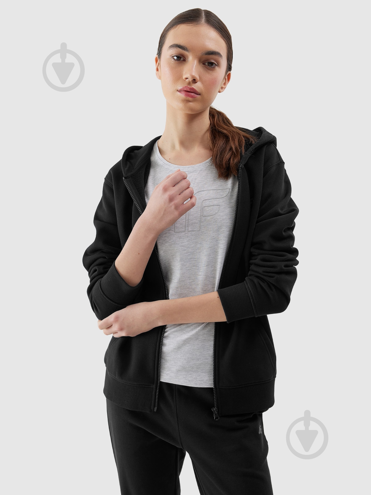 Джемпер 4F SWEATSHIRT F0956 4FWSS24TSWSF0956-20S р.XL черный - фото 6