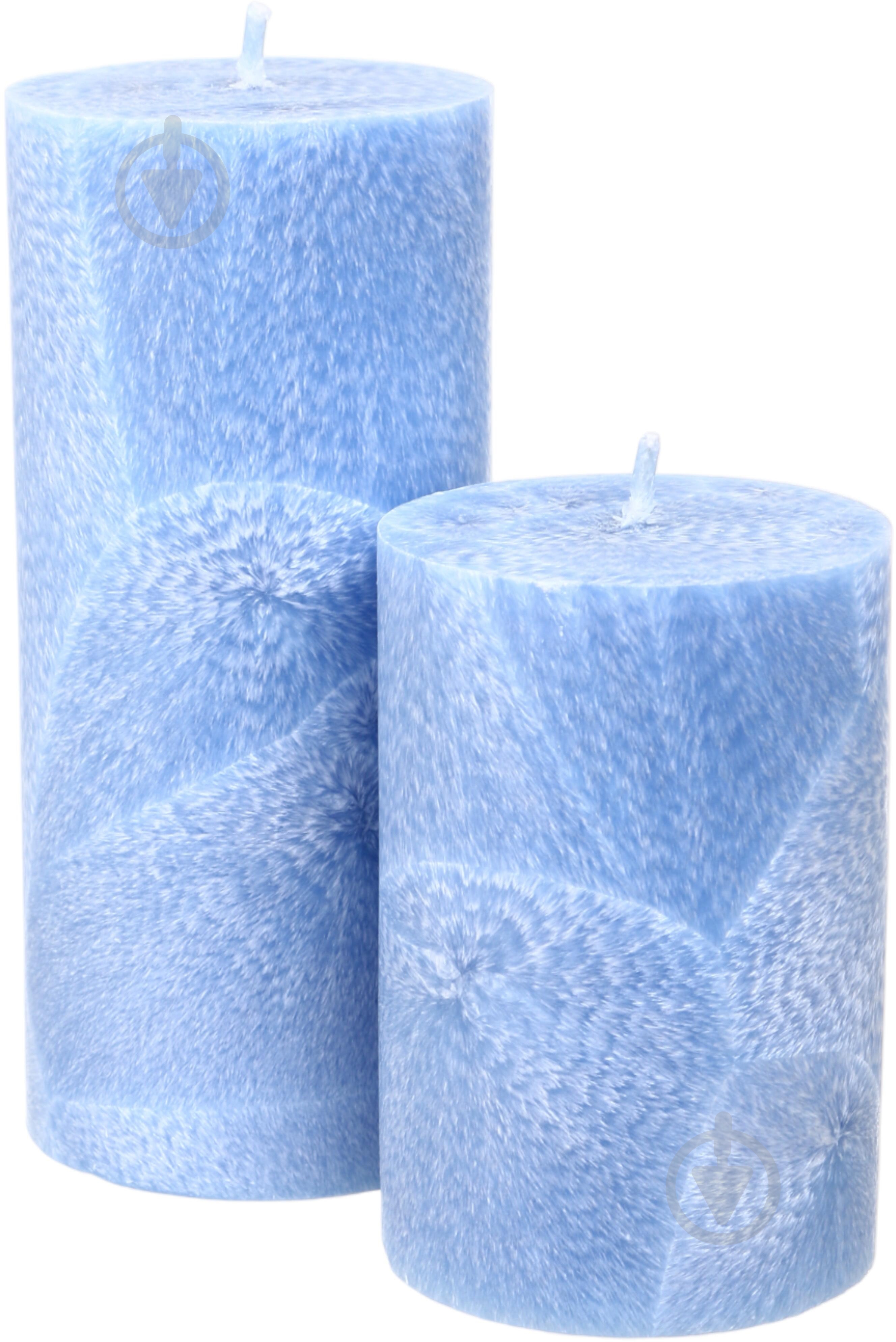 Свічка Циліндр блакитний WP10 70/150 CandlesBio - фото 3
