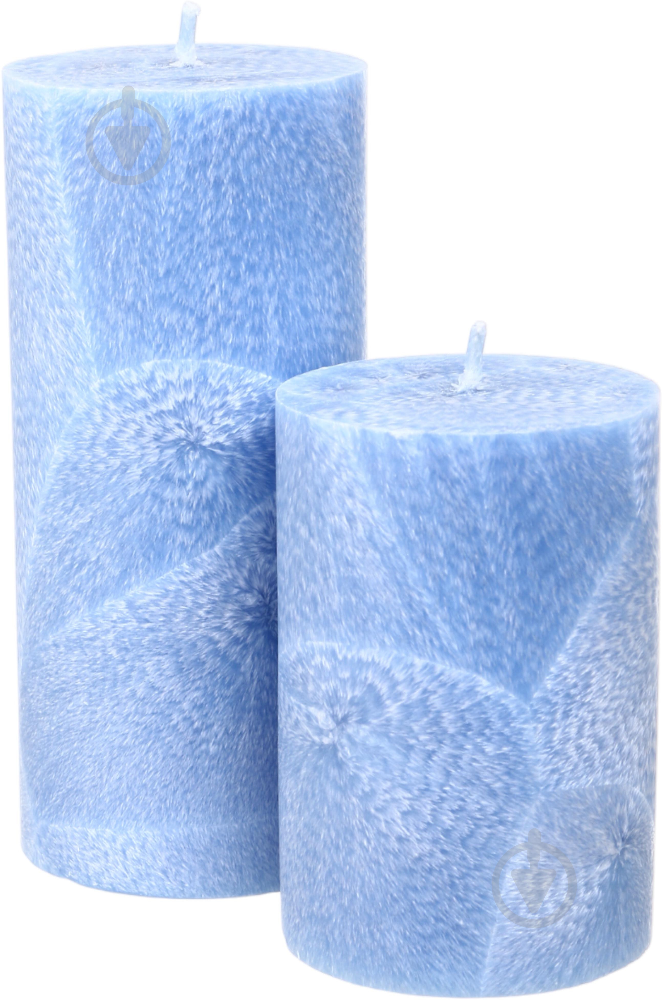 Свеча Цилиндр голубой WP10 70/100 CandlesBio - фото 3