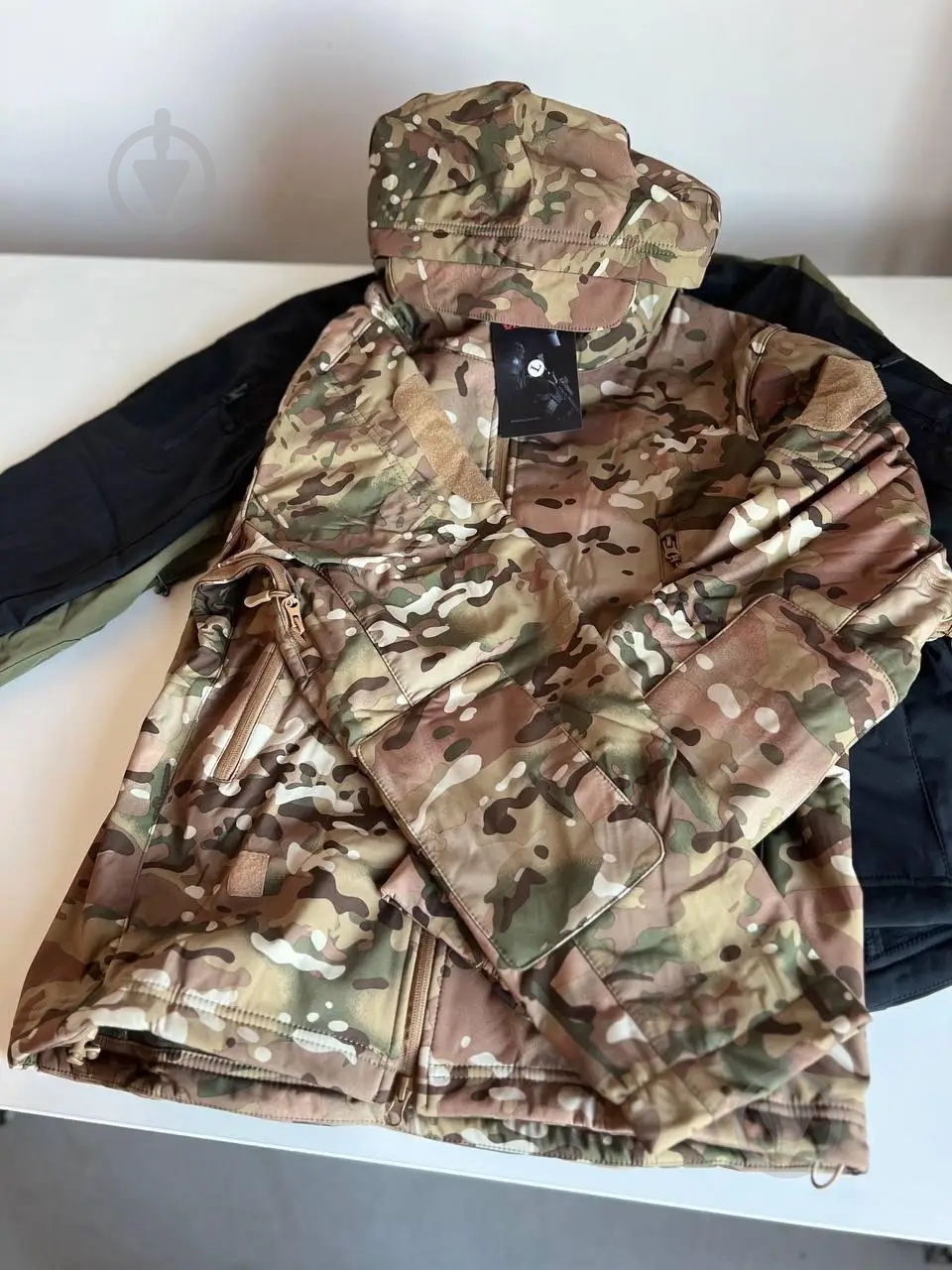 Куртка мужская демисезонная ESDY тактическая Softshell Shark Skin 01, зеленая р.XL multicam - фото 2 Куртка мужская демисезонная ESDY тактическая Softshell Shark Skin 01, зеленая р.XL multicam - фото 2