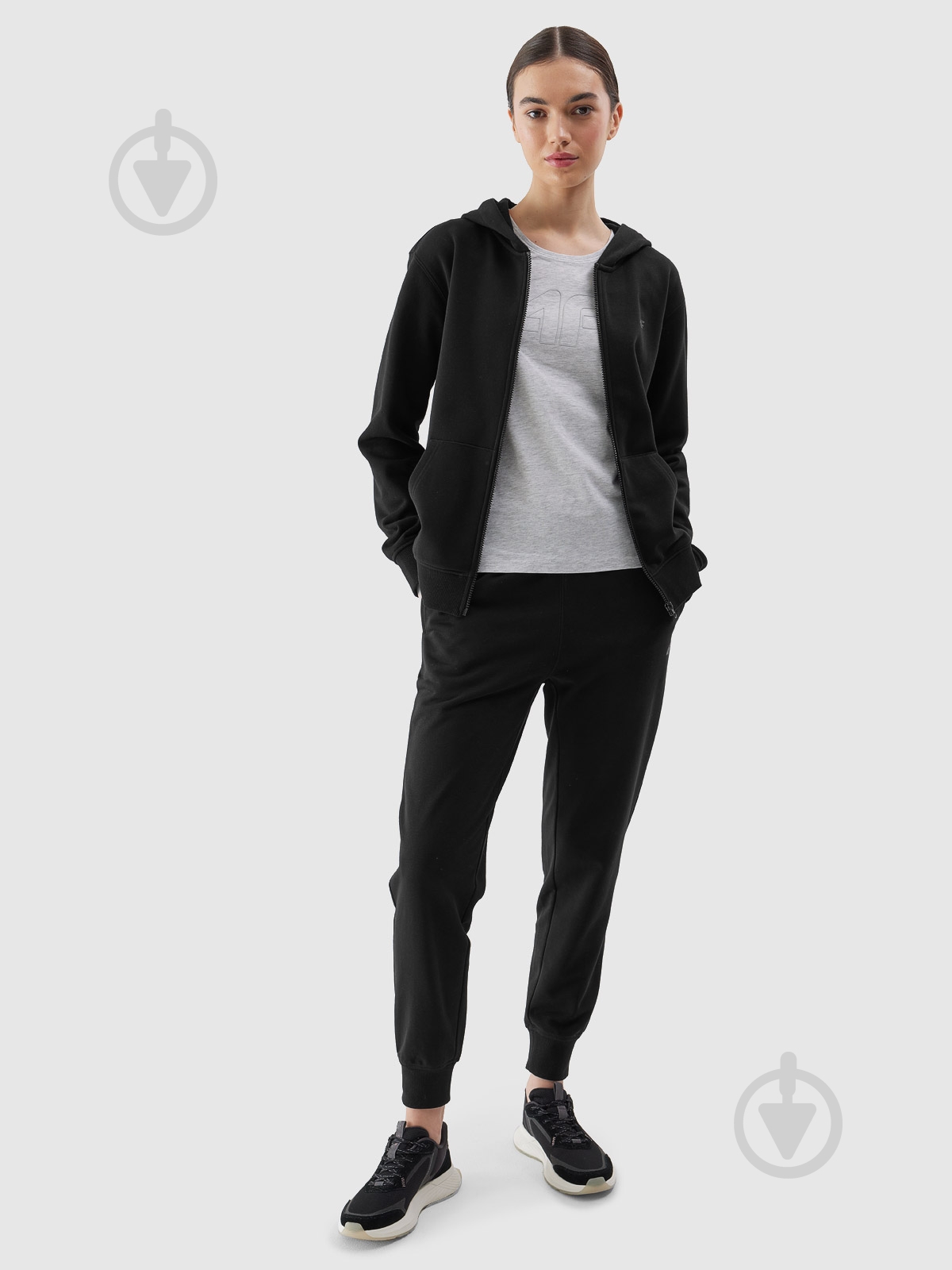 Джемпер 4F SWEATSHIRT F0956 4FWSS24TSWSF0956-20S р.M черный - фото 2