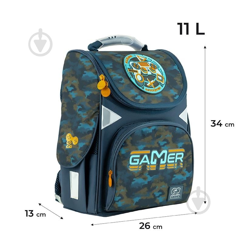 Рюкзак каркасний GoPack Education 5001S-8 Gaming Mode GO24-5001S-8 - фото 2