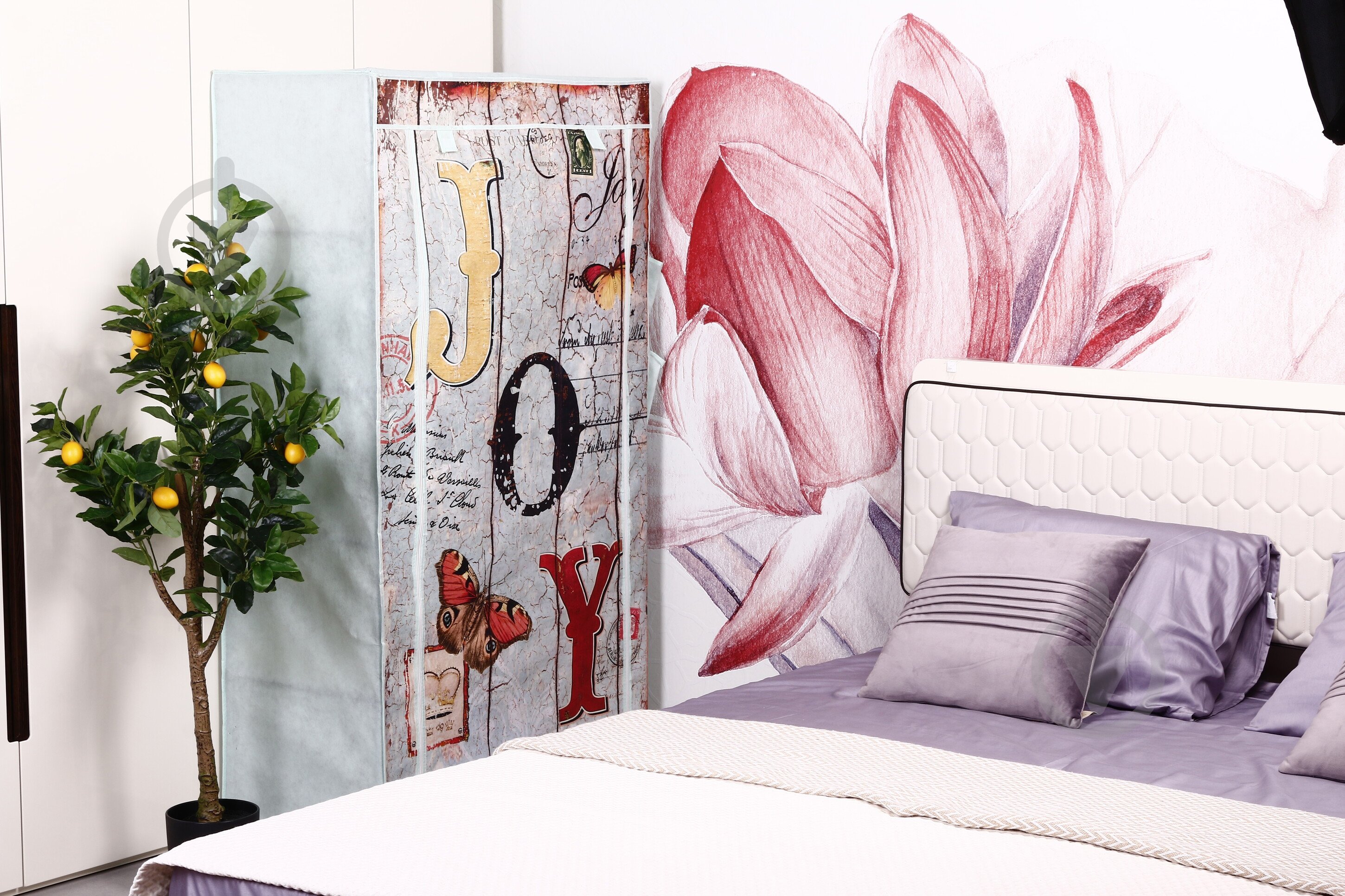 Тканевый шкаф JOY с карманами 1560х870х460 мм зеленый - фото 11