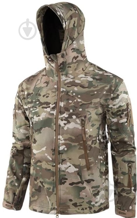 Куртка мужская демисезонная ESDY тактическая Softshell Shark Skin 01, зеленая р.XXL multicam - фото 1 Куртка мужская демисезонная ESDY тактическая Softshell Shark Skin 01, зеленая р.XXL multicam - фото 1