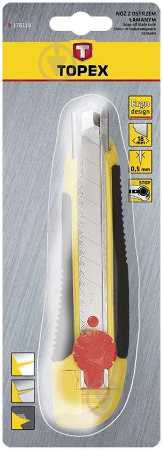 Нож сегментный Topex  17B118 - фото 2