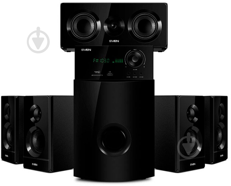 Акустическая система Sven HT-210 5.1 black - фото 3 Акустическая система Sven HT-210 5.1 black - фото 3