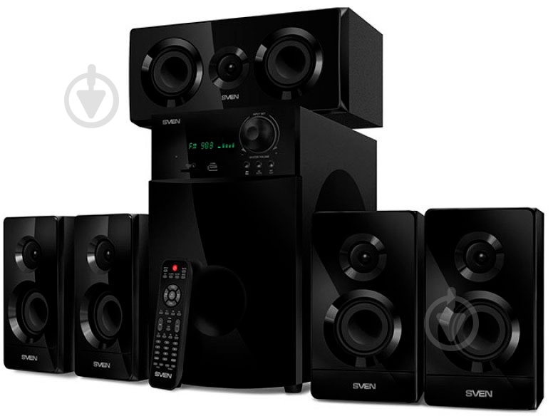Акустическая система Sven HT-210 5.1 black - фото 1 Акустическая система Sven HT-210 5.1 black - фото 1