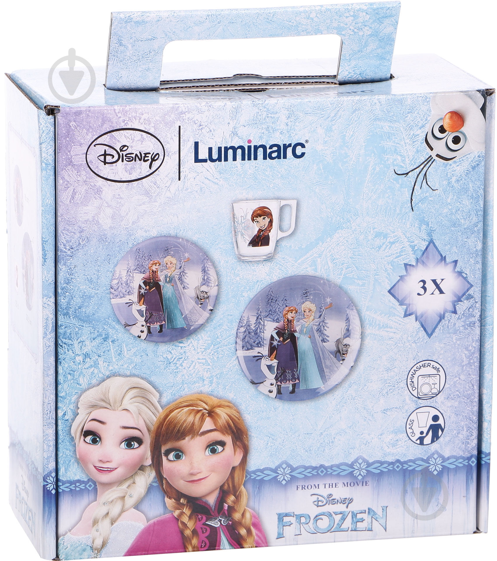 Набір дитячого посуду Disney Frozen Winter Magic 3 предмети N5277 Disney Luminarc - фото 6