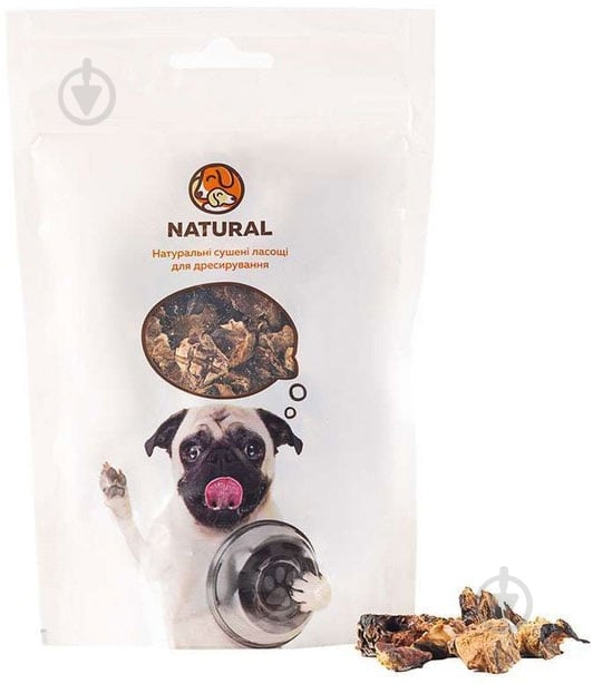 Ласощі Naturall легені яловичі для дресирування собак 50г (4820241160518) - фото 1 Ласощі Naturall легені яловичі для дресирування собак 50г (4820241160518) - фото 1