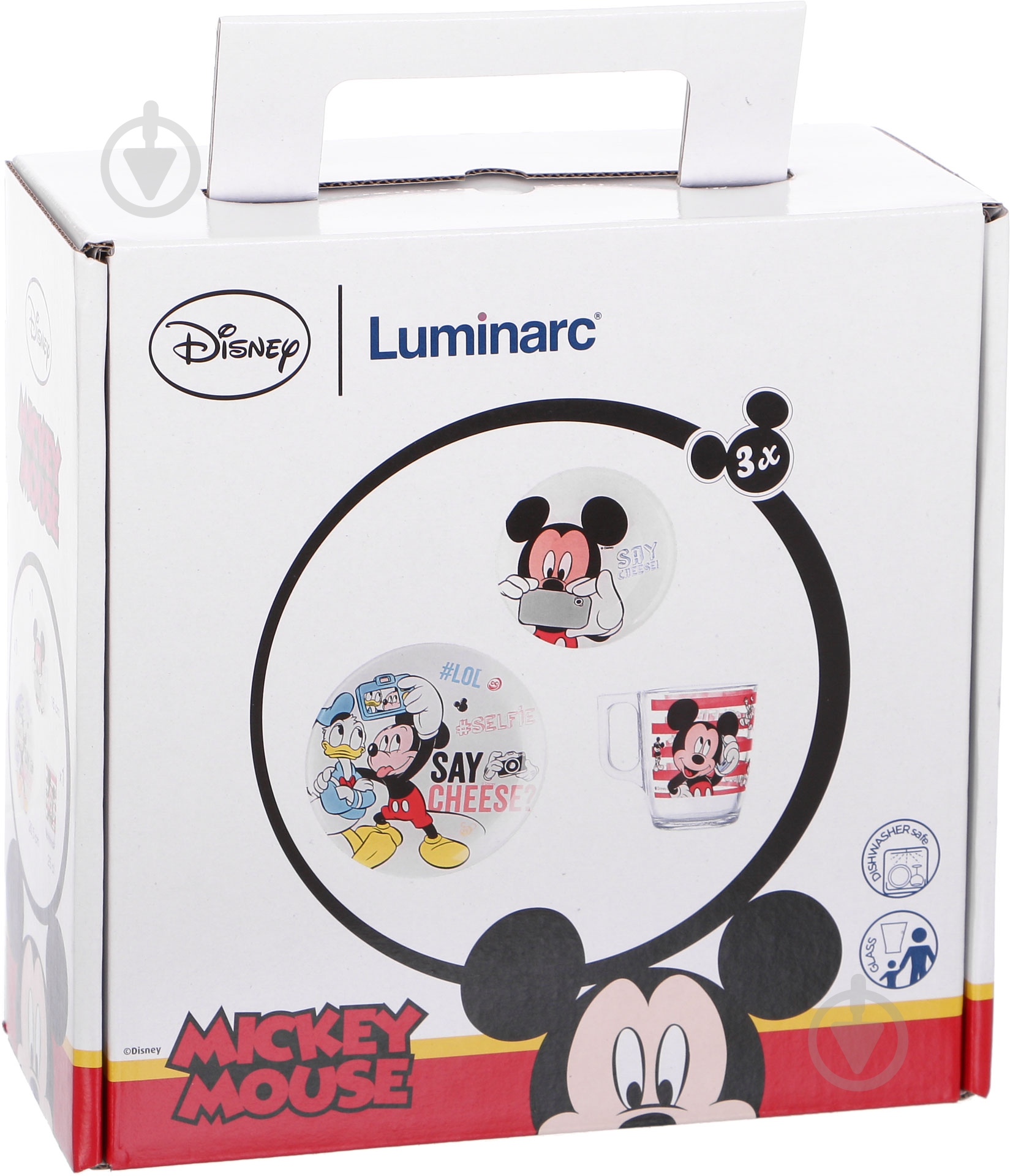 Набір дитячого посуду Party Mickey 3 предмети N5278 Disney Luminarc - фото 7
