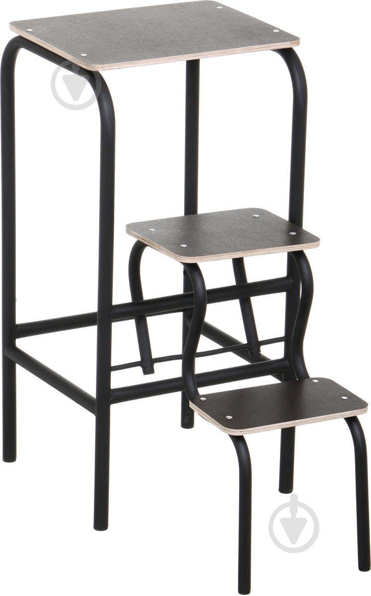Табурет-лестница Лугалпроф черный / черный - фото 1