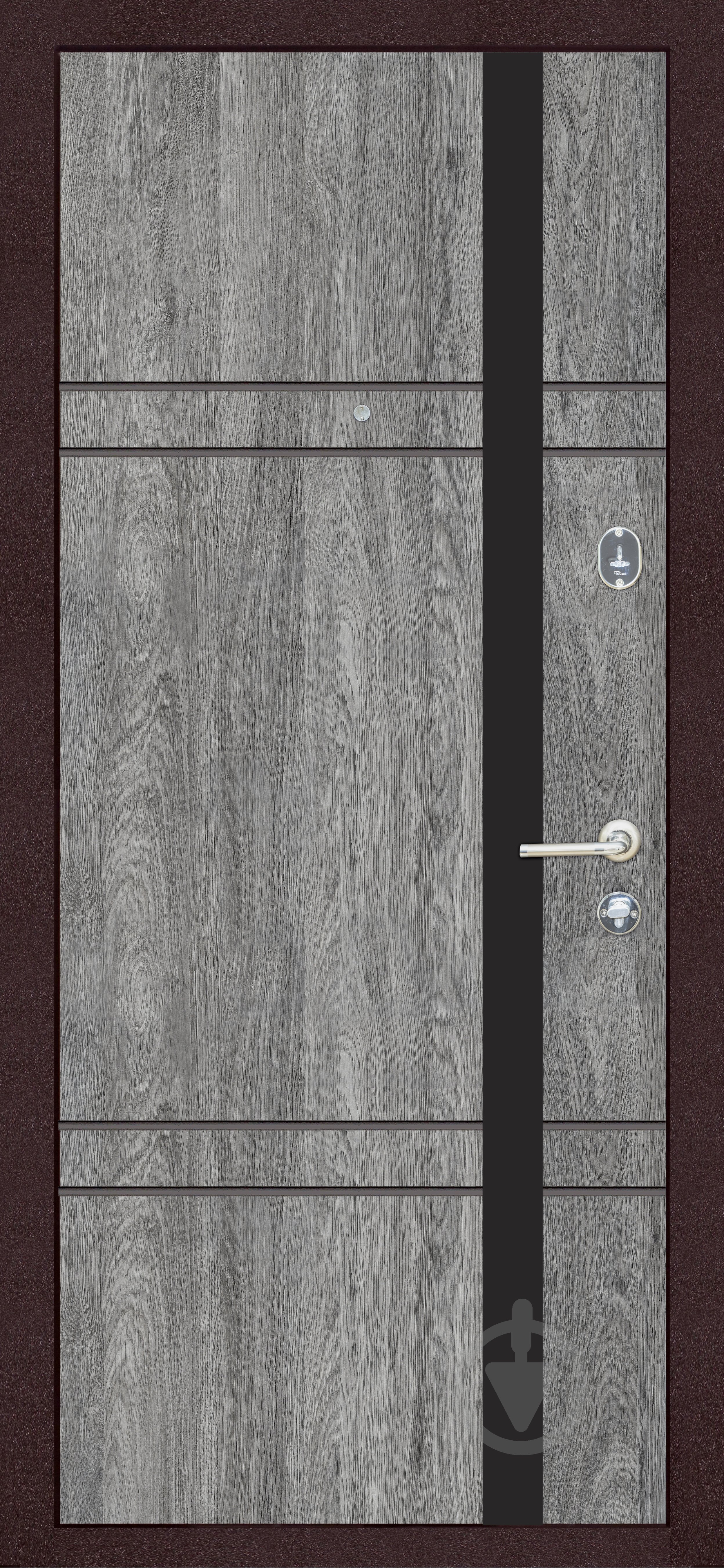 УЦІНКА! Двері вхідні TM Riccardi Стандарт 5-С BG бетон темний / дуб юджин 2050x960 мм праві (УЦ №2611) - фото 2 УЦІНКА! Двері вхідні TM Riccardi Стандарт 5-С BG бетон темний / дуб юджин 2050x960 мм праві (УЦ №2611) - фото 2