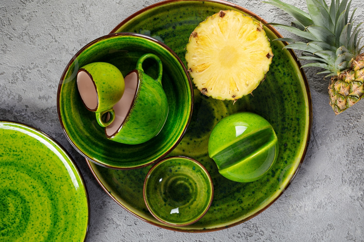 Тарелка Manna Ceramics 28 см Лайм - фото 3