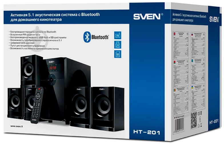 Акустична система Sven HT-201 5.1 - фото 8