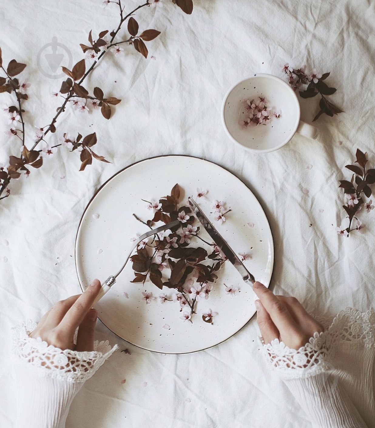 Тарілка Manna Ceramics 23 см Мілк - фото 5