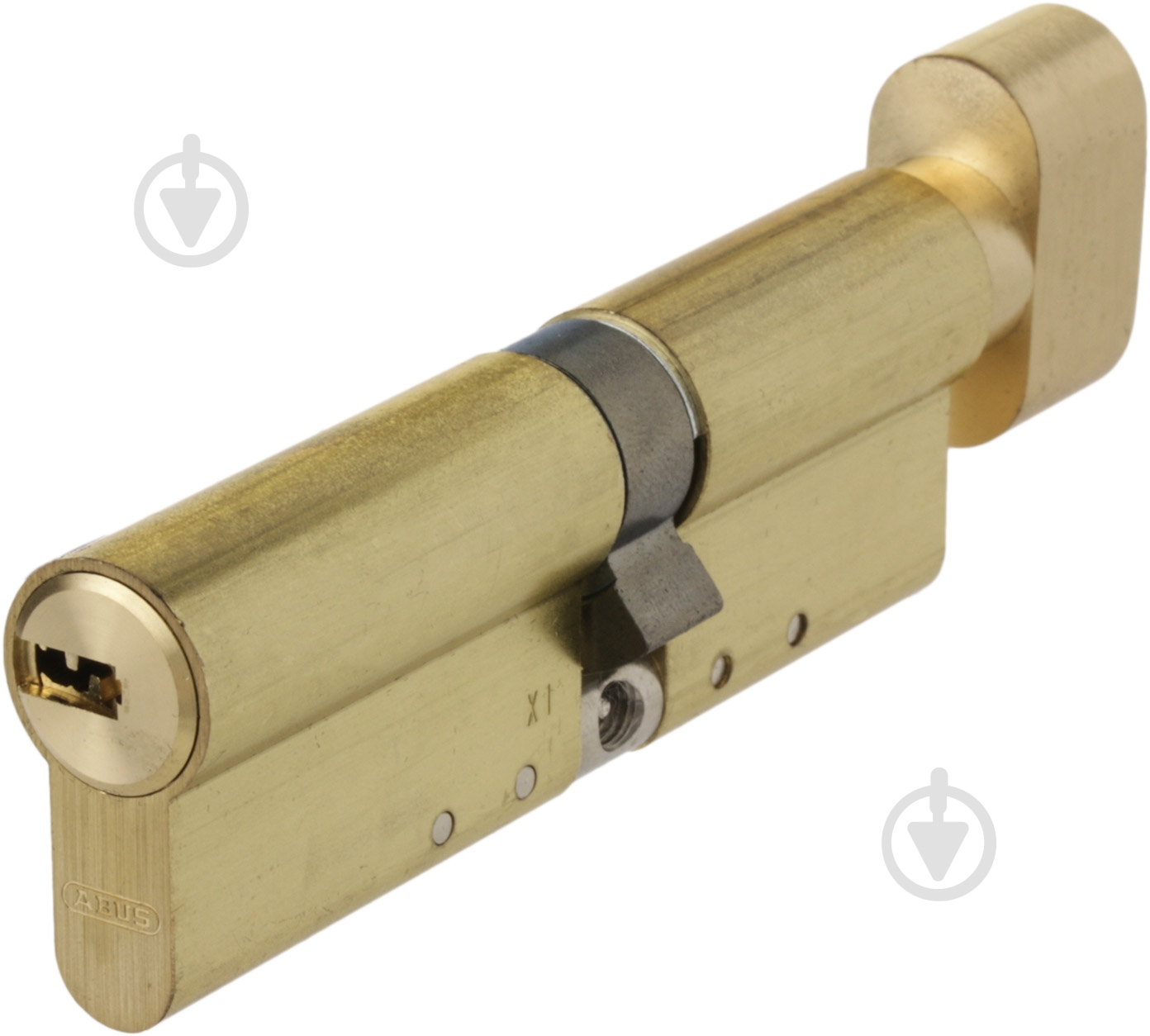 Циліндр Abus KD15 50x40 ключ-вороток 90 мм матова латунь - фото 1