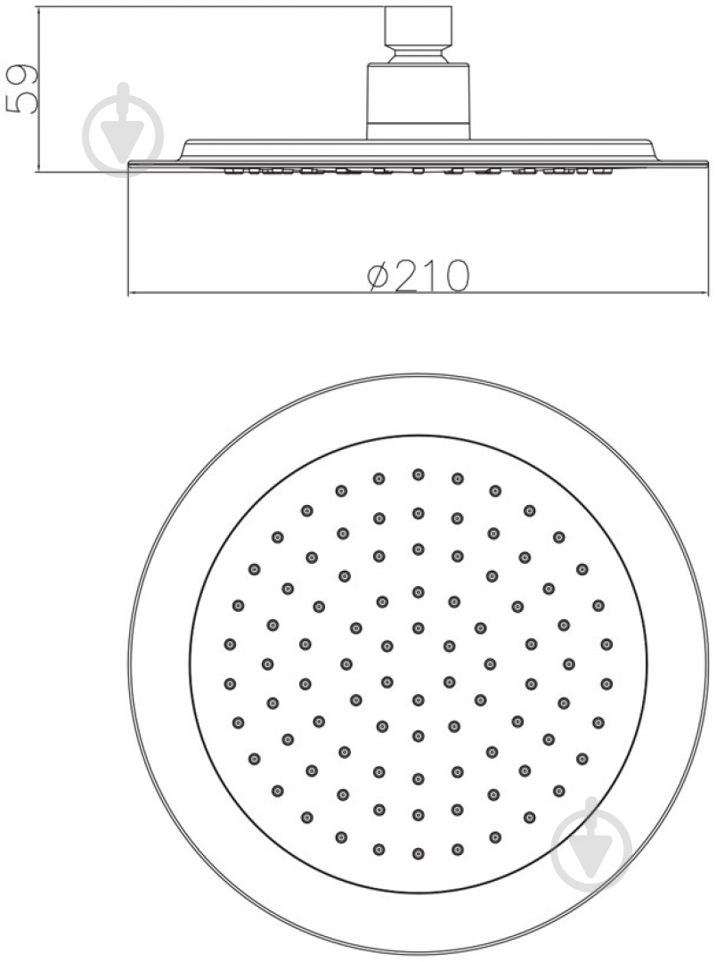 Верхний душ Imprese S210 - фото 2