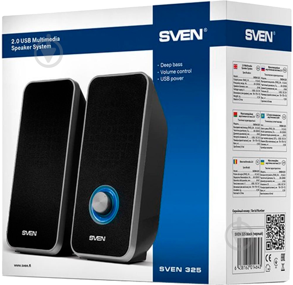 Акустична система Sven 325 2.0 black - фото 4