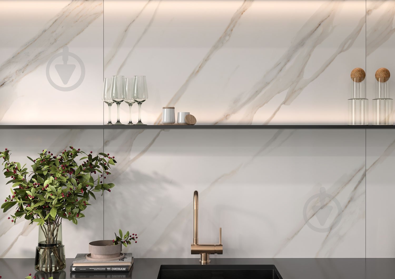 Плитка Cersanit Moonstone white satin rect 59,8x119,8 см - фото 8