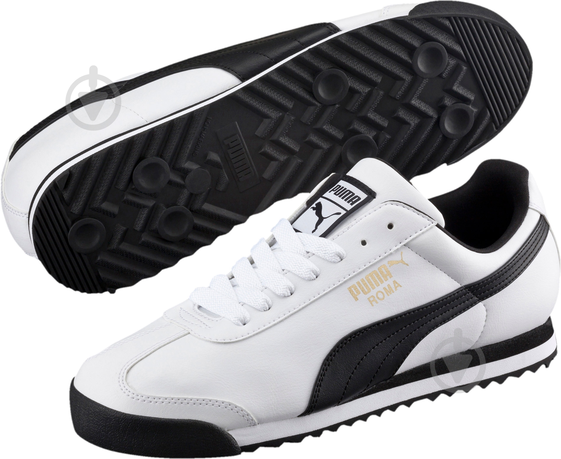 Кросівки чоловічі демісезонні Puma Roma Basic 35357204 р.44,5 білі - фото 3
