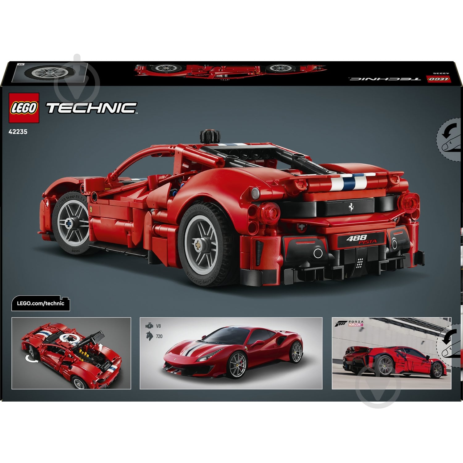 Конструктор LEGO Technic Автомобиль Ferrari 488 Pista 42235 - фото 2