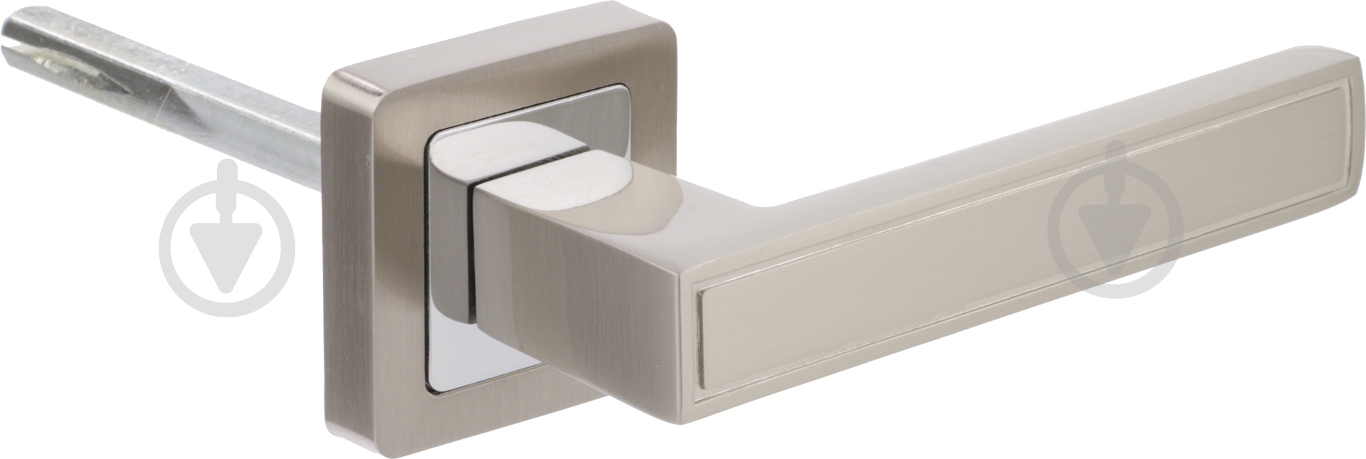 Ручка на розетке Comit page матовый хром/никель - фото 1 Ручка на розетке Comit page матовый хром/никель - фото 1