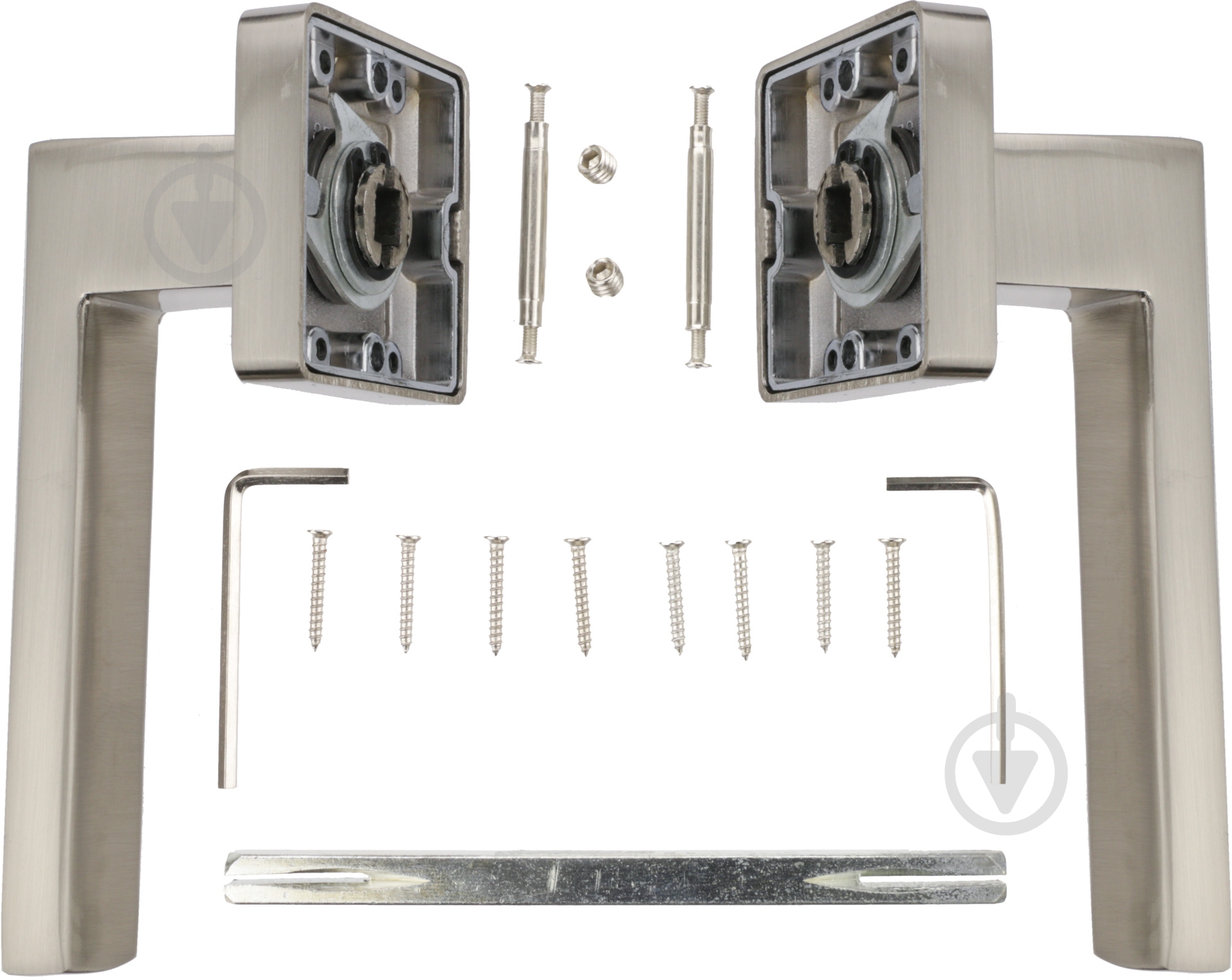 Ручка на розетке Comit page матовый хром/никель - фото 4 Ручка на розетке Comit page матовый хром/никель - фото 4