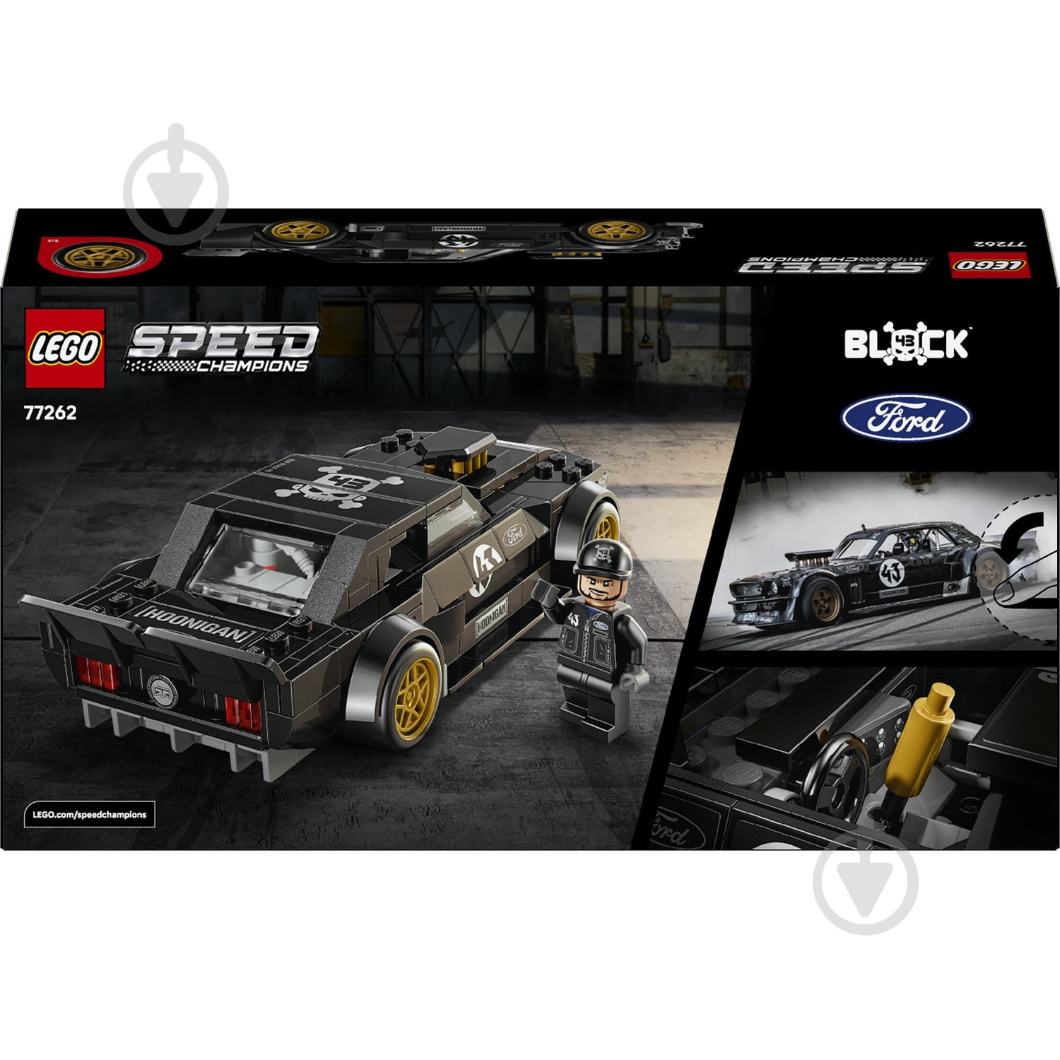 Конструктор LEGO Speed Champions Ford Mustang Hoonicorn V1 '65 Ken Block 77262 - фото 2 Конструктор LEGO Speed Champions Ford Mustang Hoonicorn V1 '65 Ken Block 77262 - фото 2