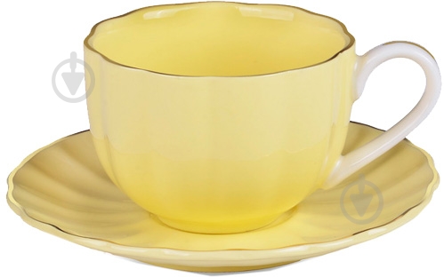 Чашка з блюдцем Lefard Yellow 135 мл 359-363 - фото 1