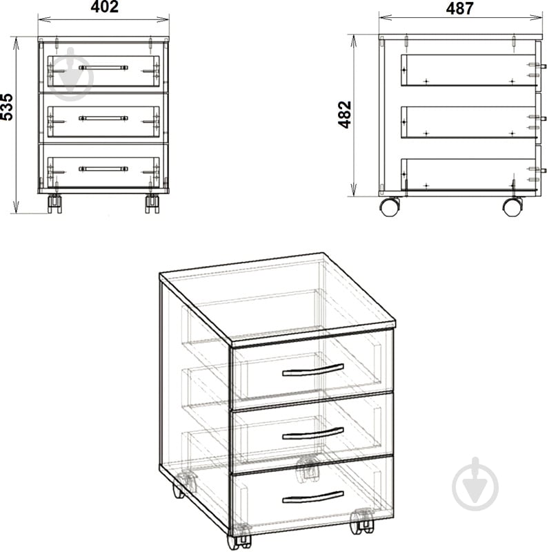 Офисная модульная система Компанит МП-3 ольха - фото 3 Офисная модульная система Компанит МП-3 ольха - фото 3