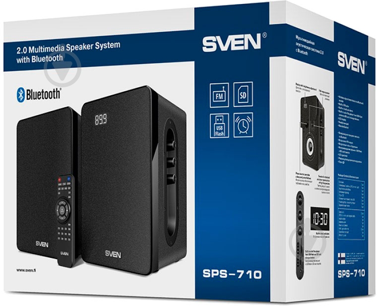 Акустическая система Sven SPS-710 2.0 black (Bluetooth) - фото 10