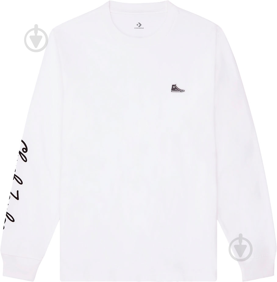Футболка Converse CONVERSE CT SNEAKER PATCH LS TEE 10020536-102 р.2XL белый - фото 1