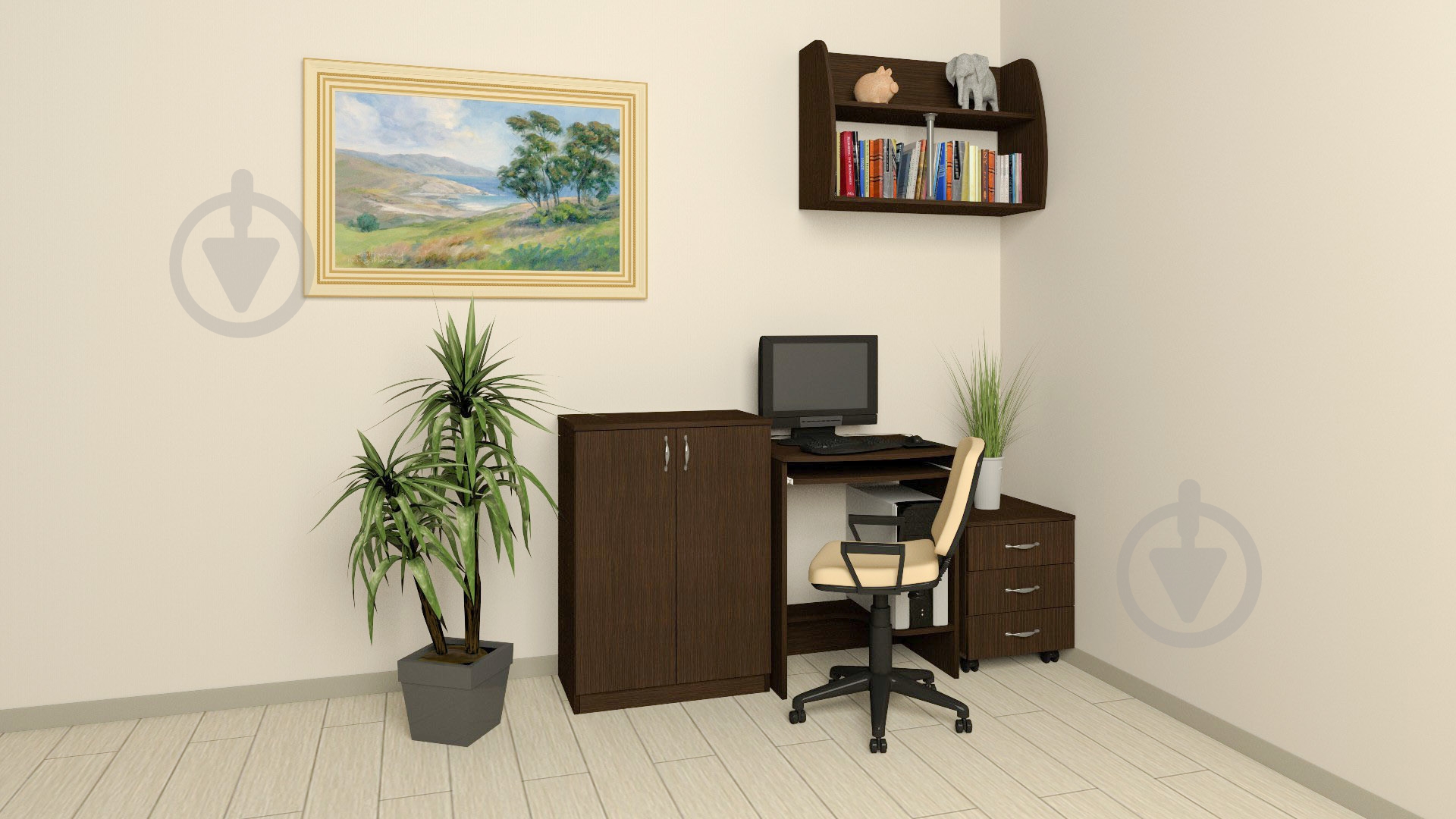 Офисная модульная система Компанит МП-3 яблоня - фото 2