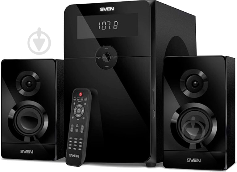 Акустическая система Sven MS-2250 2.1 black (Bluetooth) - фото 1