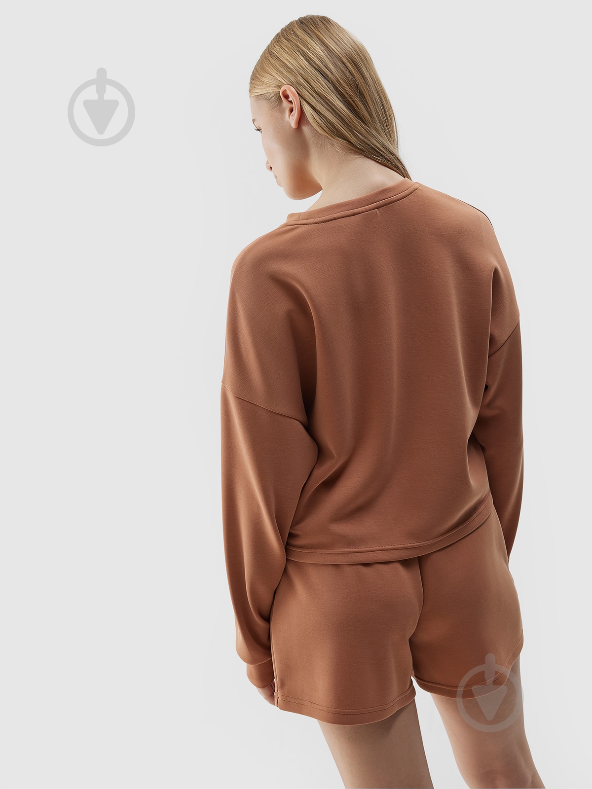 Свитшот 4F SWEATSHIRT F1001 4FWSS24TSWSF1001-81S р.S коричневый - фото 2