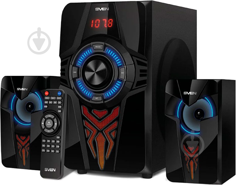 Акустична система Sven MS-2070 2.1 black (Bluetooth) - фото 1 Акустична система Sven MS-2070 2.1 black (Bluetooth) - фото 1
