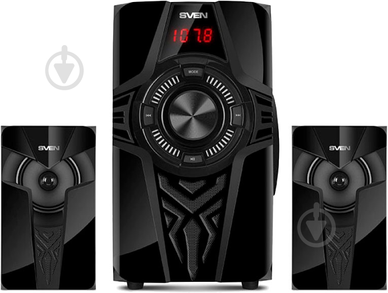 Акустична система Sven MS-2070 2.1 black (Bluetooth) - фото 4 Акустична система Sven MS-2070 2.1 black (Bluetooth) - фото 4