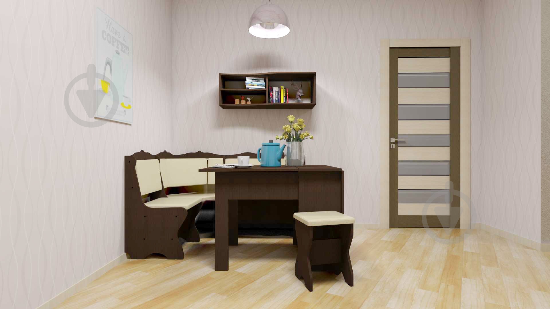 Стол-книжка Компанит 1 орех - фото 2 Стол-книжка Компанит 1 орех - фото 2