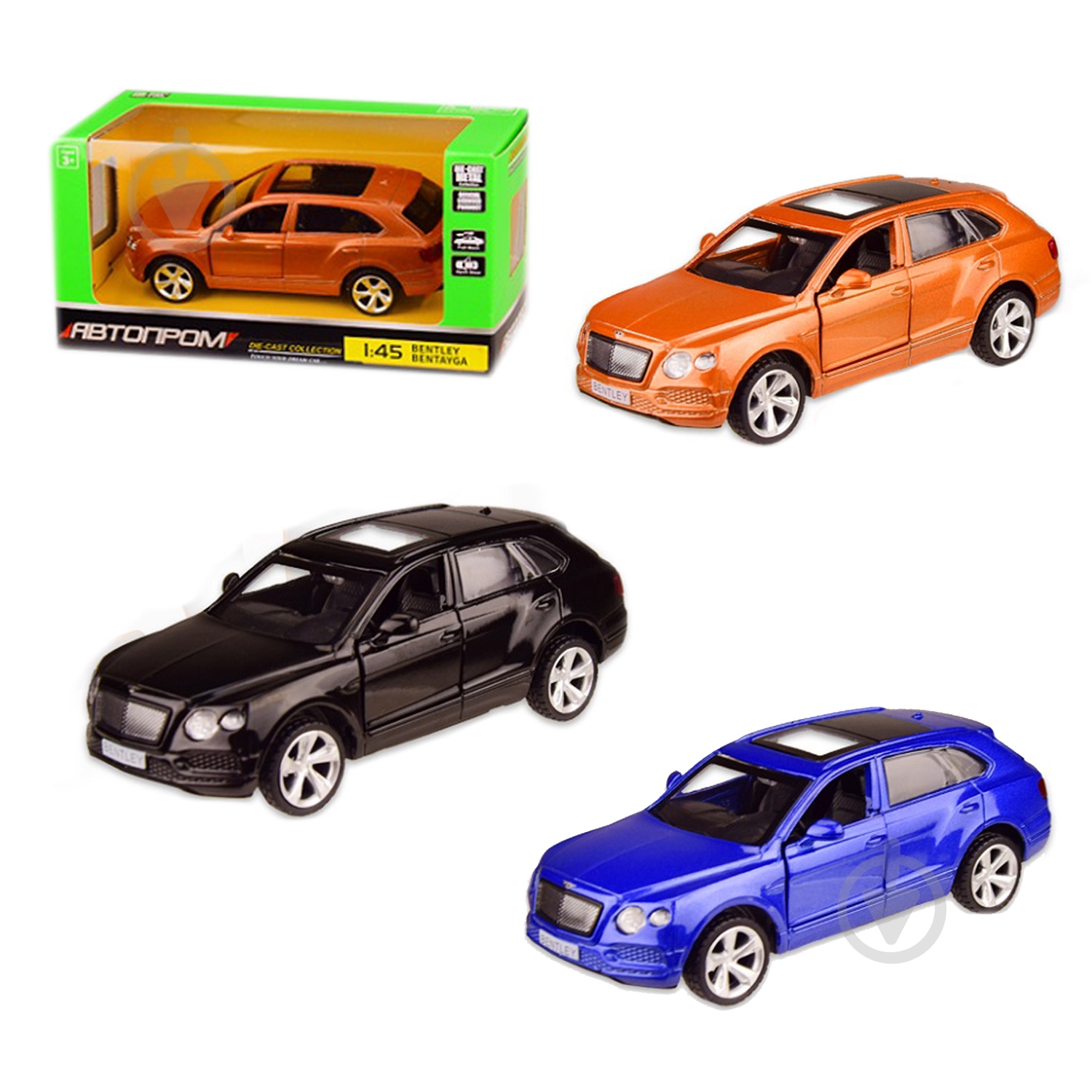 Автомодель Автопром 1:43 BENTLEY BENTAYGA в ассортименте 4312 - фото 1