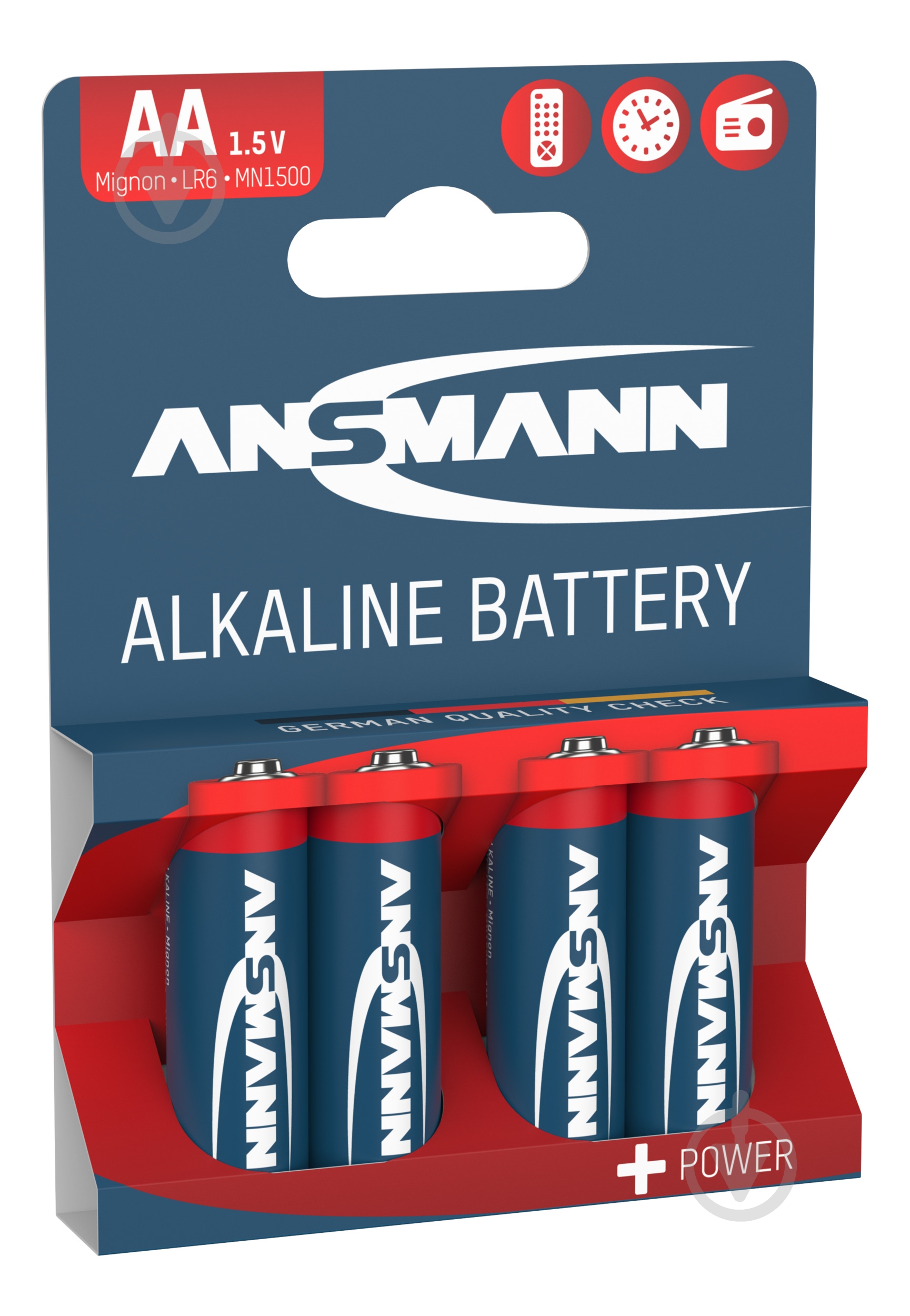 Батарейка Ansmann Alkaline AA 1,5 V 1/2AA 4 шт. (5015563) - фото 2 Батарейка Ansmann Alkaline AA 1,5 V 1/2AA 4 шт. (5015563) - фото 2