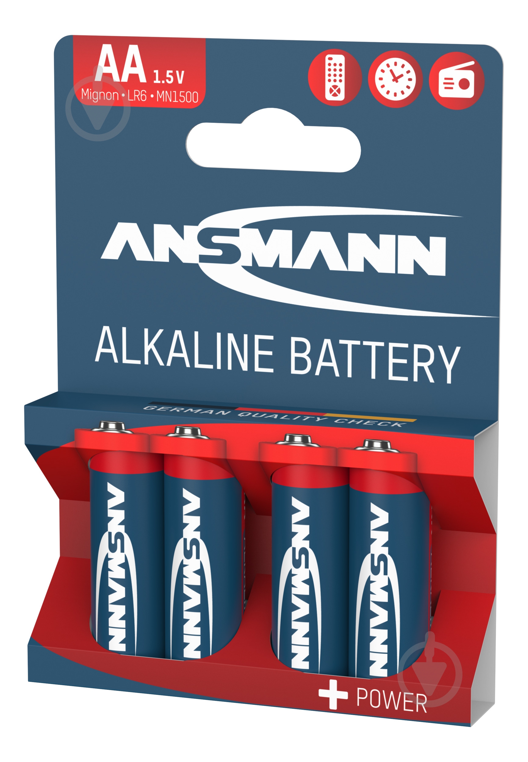 Батарейка Ansmann Alkaline AA 1,5 V 1/2AA 4 шт. (5015563) - фото 3 Батарейка Ansmann Alkaline AA 1,5 V 1/2AA 4 шт. (5015563) - фото 3