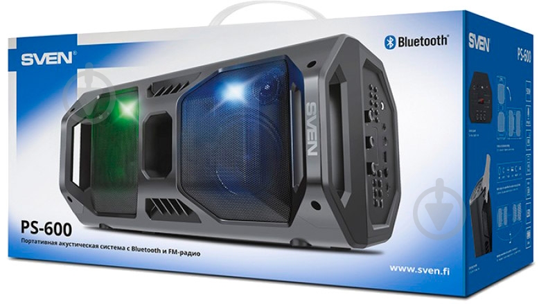 Акустическая система Sven PS-600 2.0 black (PS-600 Black) - фото 12