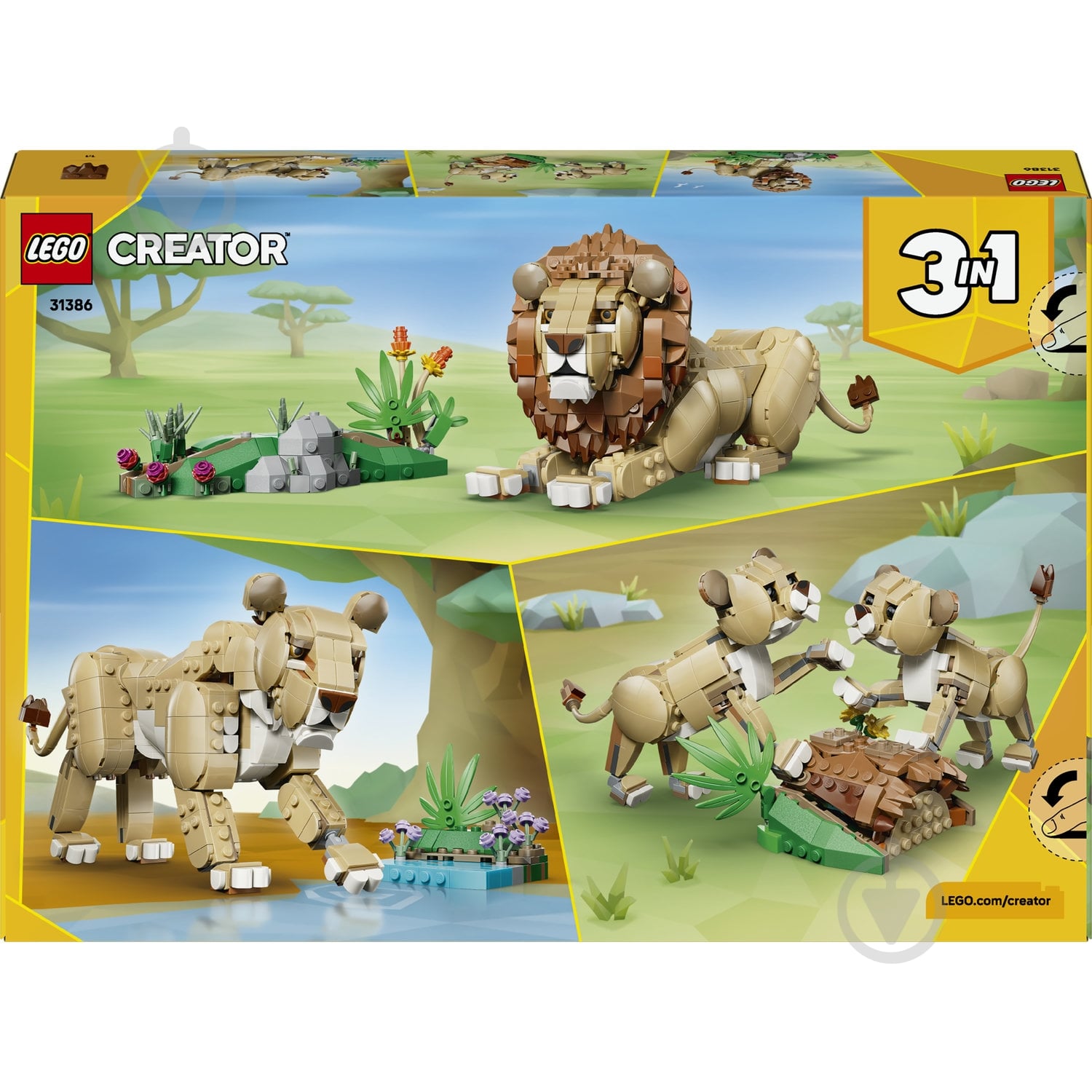 Конструктор LEGO Creator Дикие животные: Величественный лев 31386 - фото 2