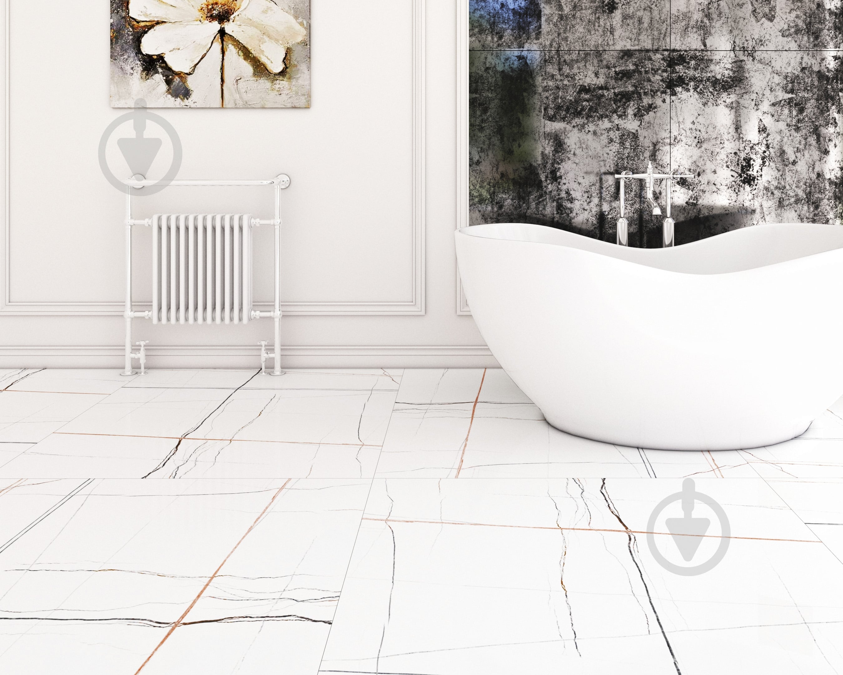 Плитка Prissmacer NOIR WHITE 120х120 - фото 8
