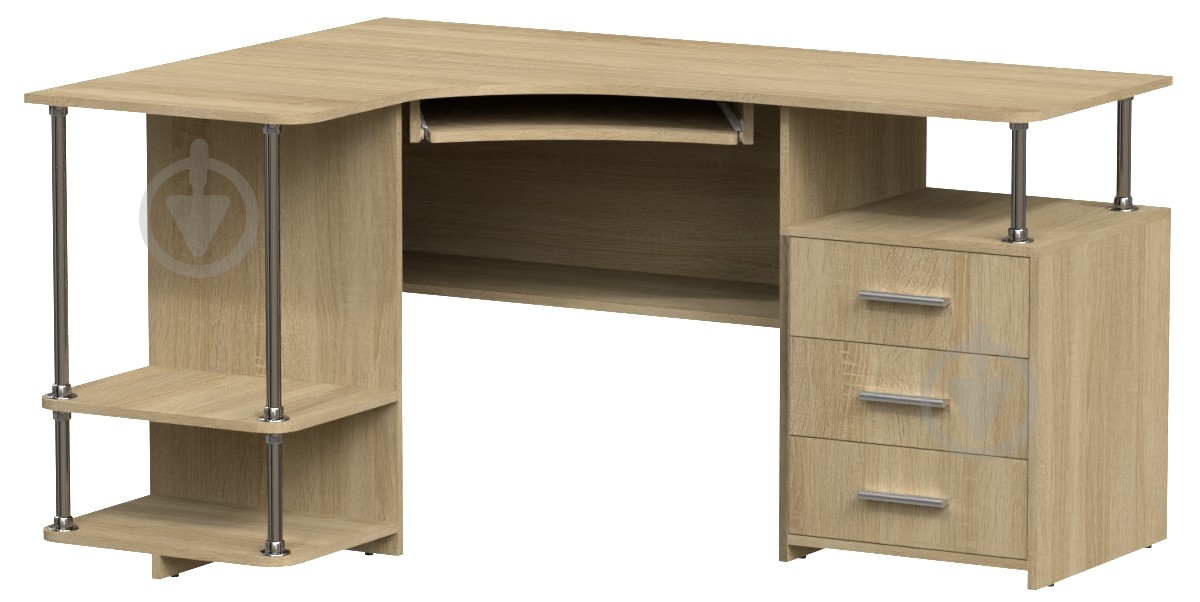 Стол компьютерный Компанит СУ-4 дуб сонома - фото 1 Стол компьютерный Компанит СУ-4 дуб сонома - фото 1