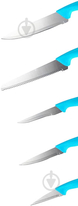 Набор ножей в колоде Peterhof 6 предметов PH-22408-BL - фото 2