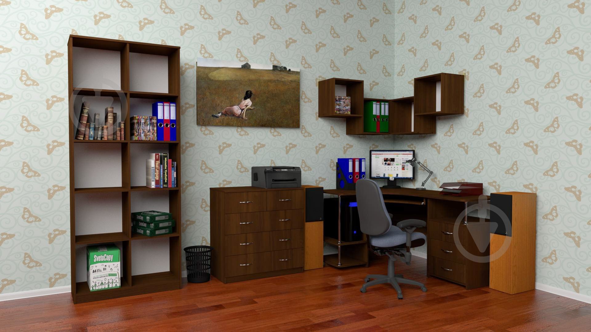 Стол компьютерный Компанит СУ-4 ольха - фото 2