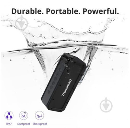 Акустическая система Tronsmart Element Force Waterproof Portable Bluetooth Speaker 2.0 black (322485) - фото 3