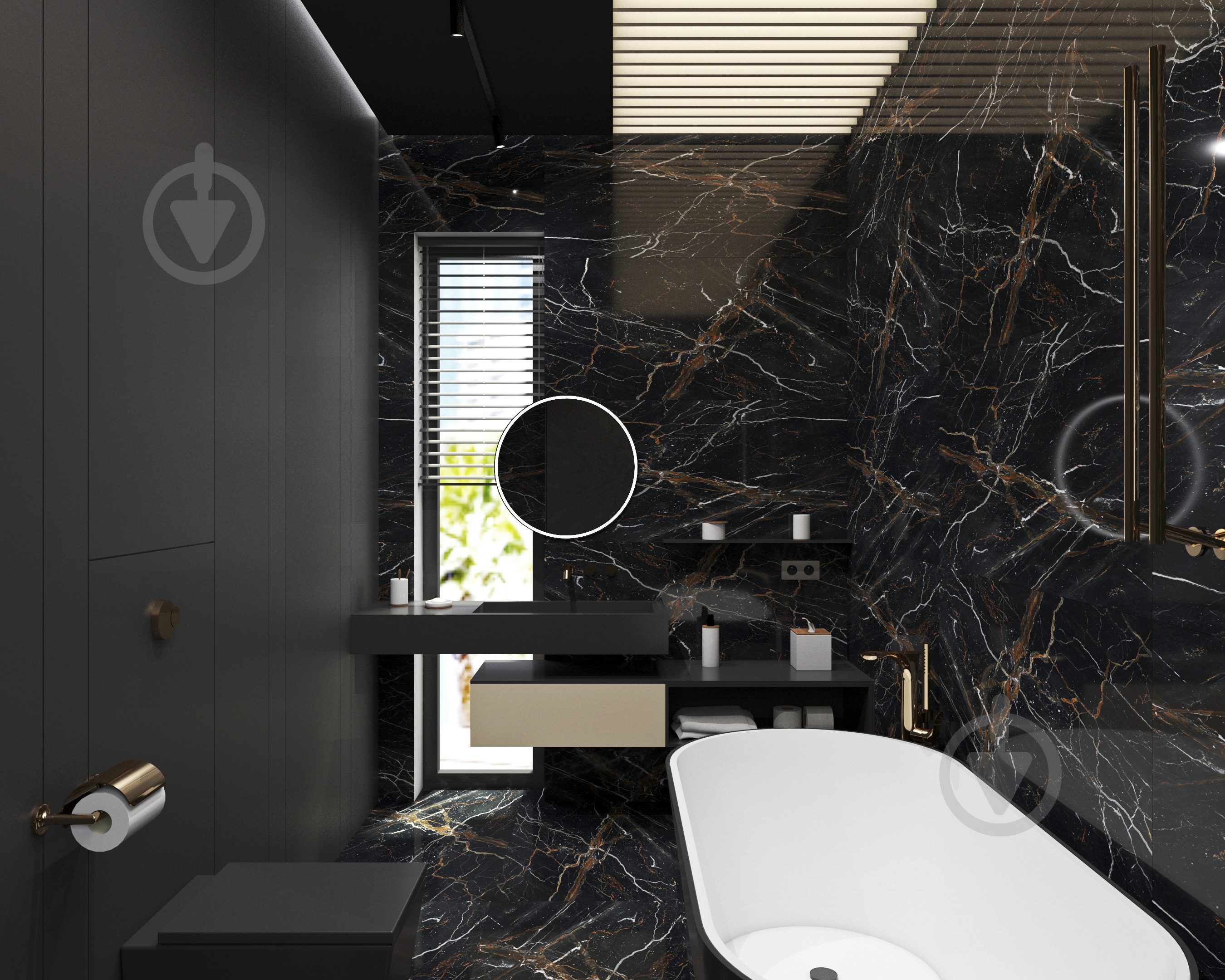 Плитка Prissmacer VANITY BLACK 60х120 - фото 4 Плитка Prissmacer VANITY BLACK 60х120 - фото 4