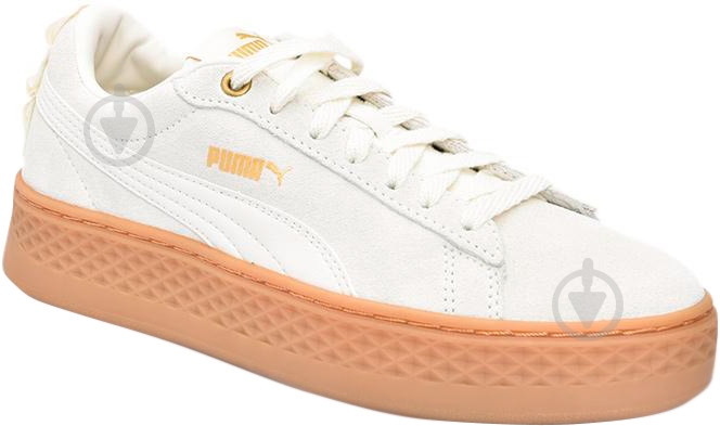 Кросівки жіночі демісезонні Puma Smash Platform Frill 36692804 р.35,5 бежеві - фото 1